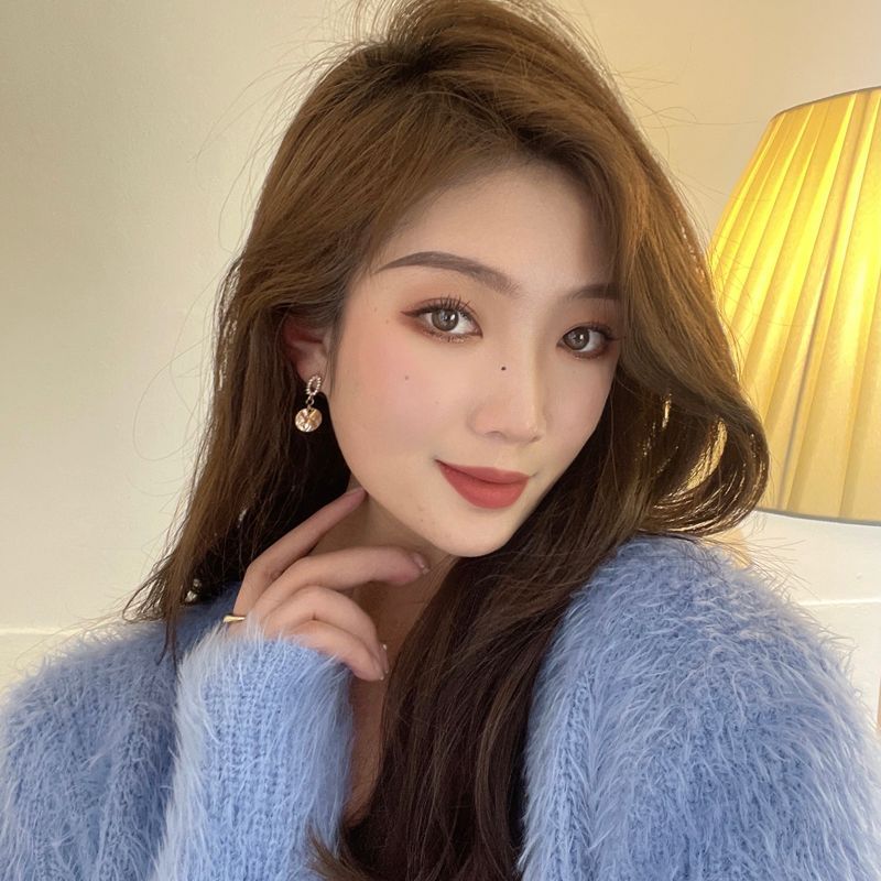 Earring Clip-On Floral / Rhinestone Drop