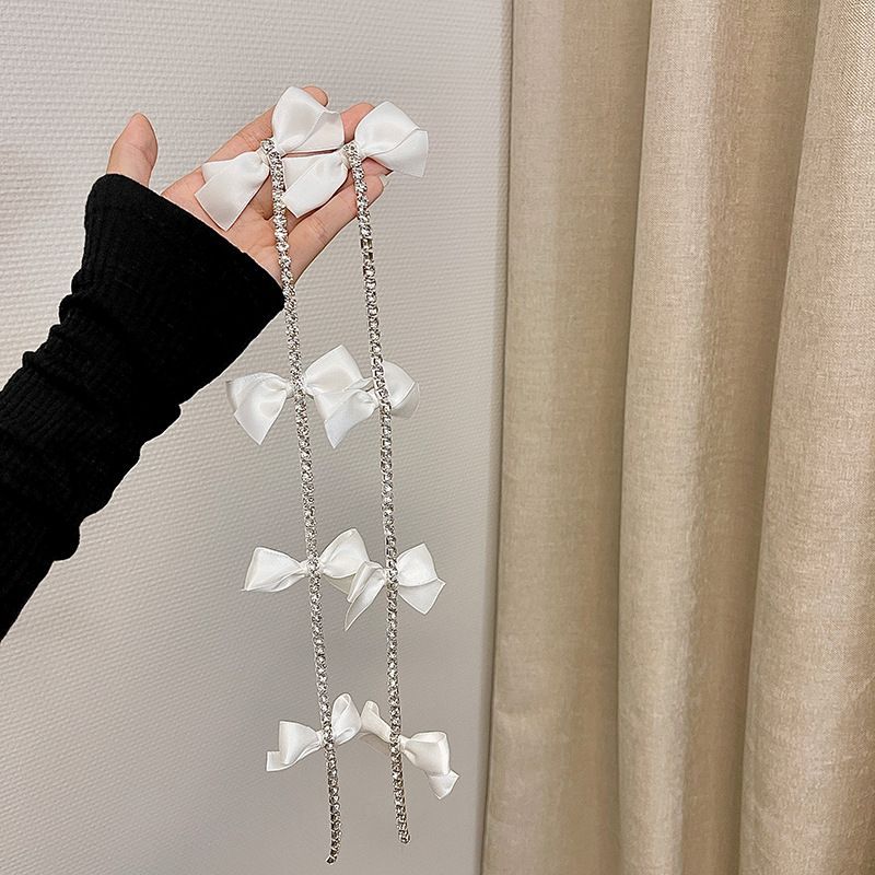 Hair Rhinestone Clip Bow