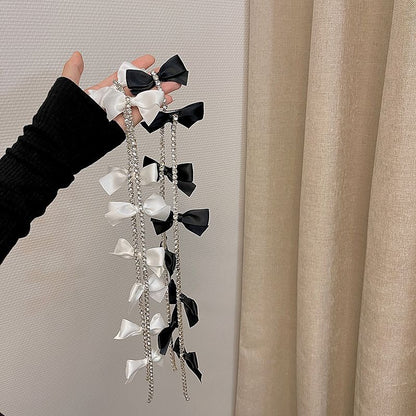 Hair Rhinestone Clip Bow