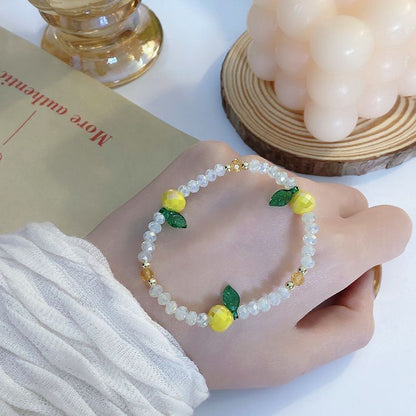 Crystal Fruit Bracelet Faux
