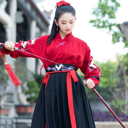 Couple Matching Set: Hanfu Top + Skirt