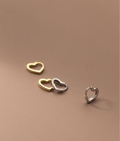 Heart Sterling Silver Earring