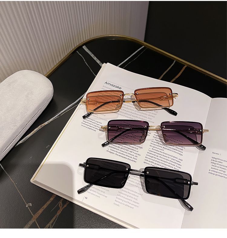 Alloy Rectangle Sunglasses