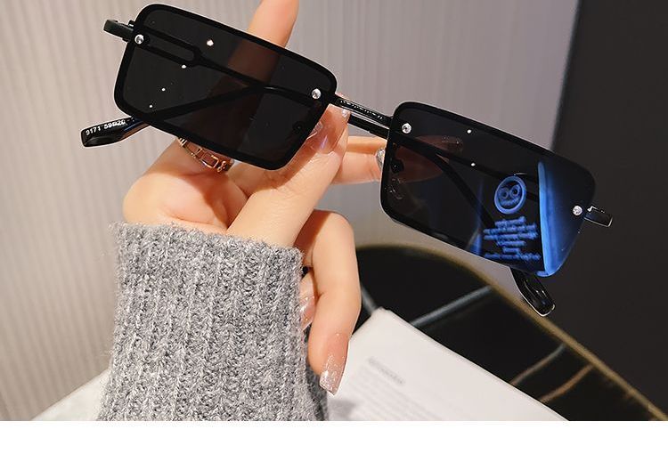 Alloy Rectangle Sunglasses