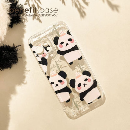 Case Panda Transparent Phone