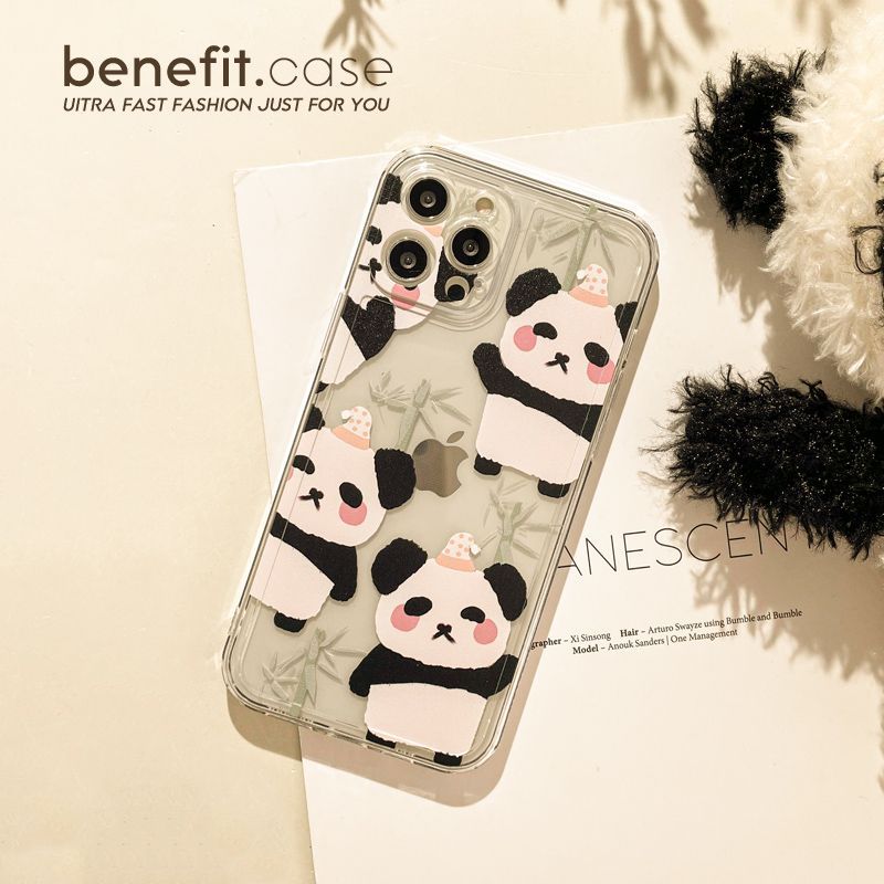 Case Panda Transparent Phone