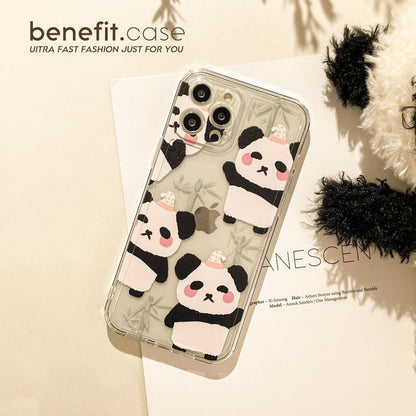 Case Panda Transparent Phone
