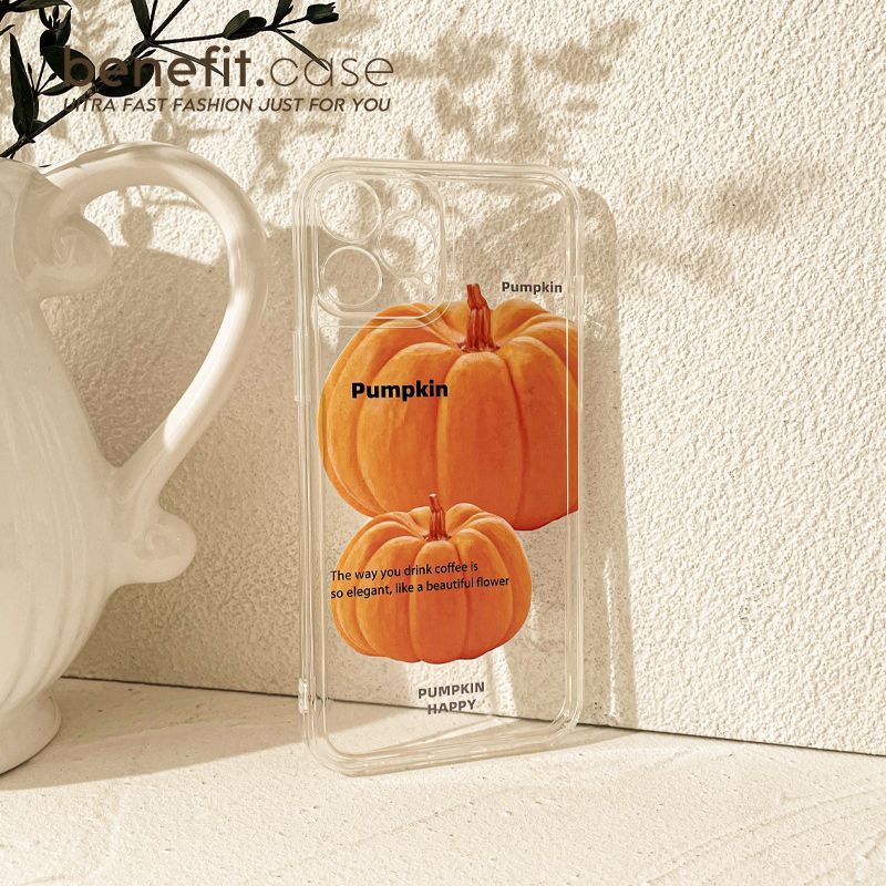 Transparent Pumpkin Case Phone