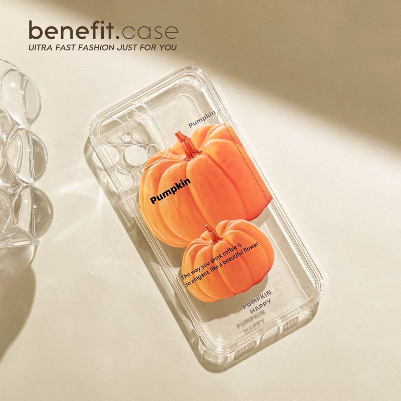 Transparent Pumpkin Case Phone