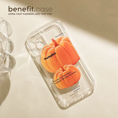 Transparent Pumpkin Case Phone