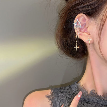 Cuff Star Earring Alloy