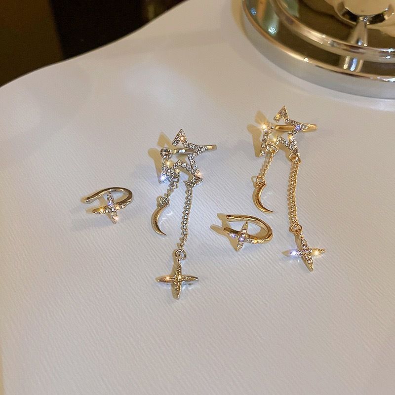 Cuff Star Earring Alloy