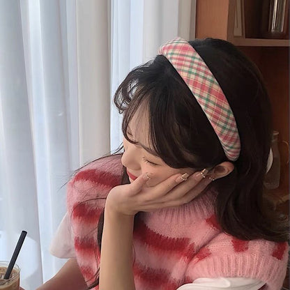 Fabric Argyle Headband