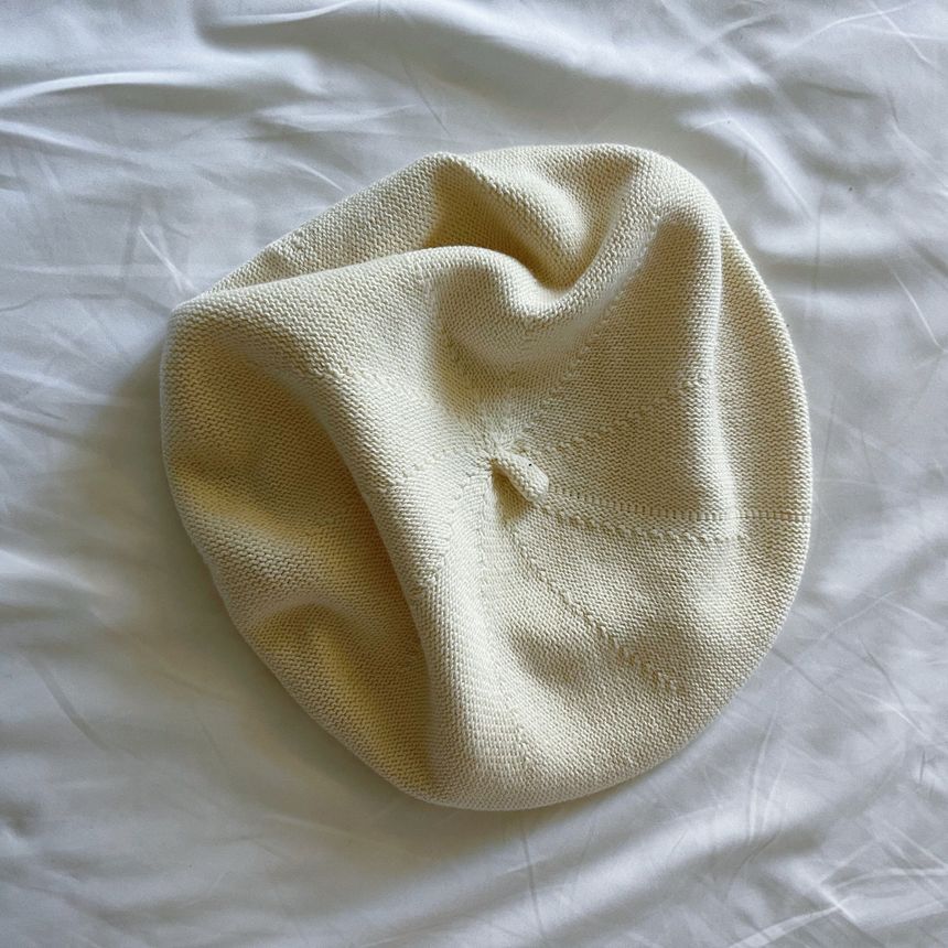 Linen Hat Beret Cotton Plain