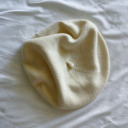 Linen Hat Beret Cotton Plain