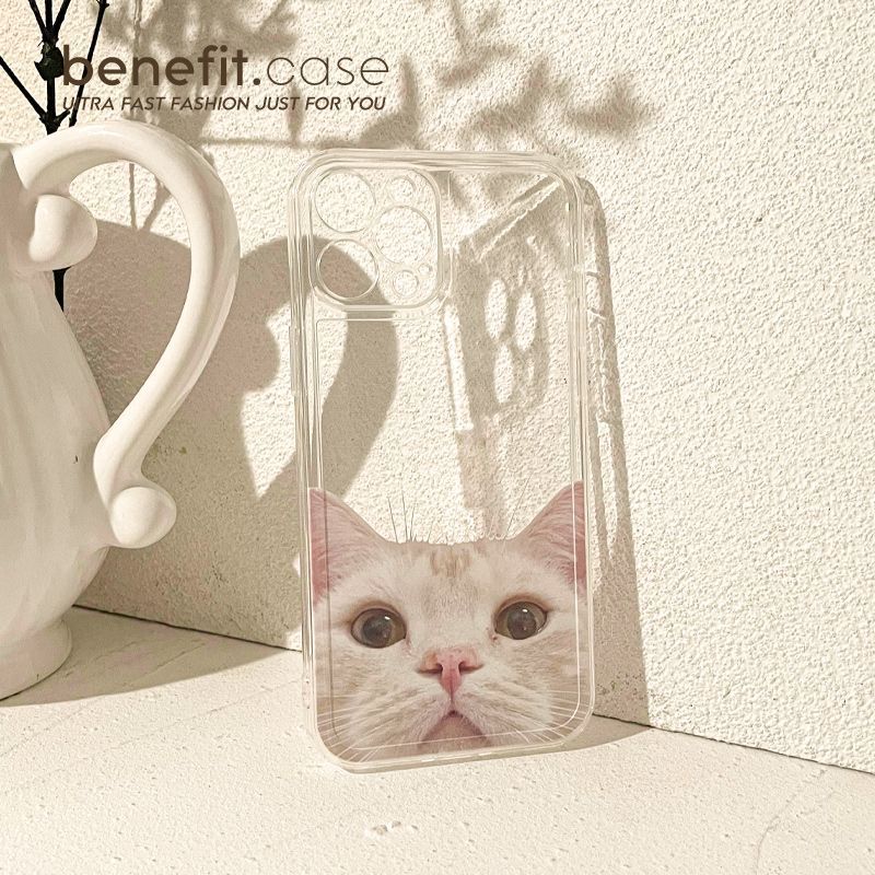 Case Transparent Cat Phone