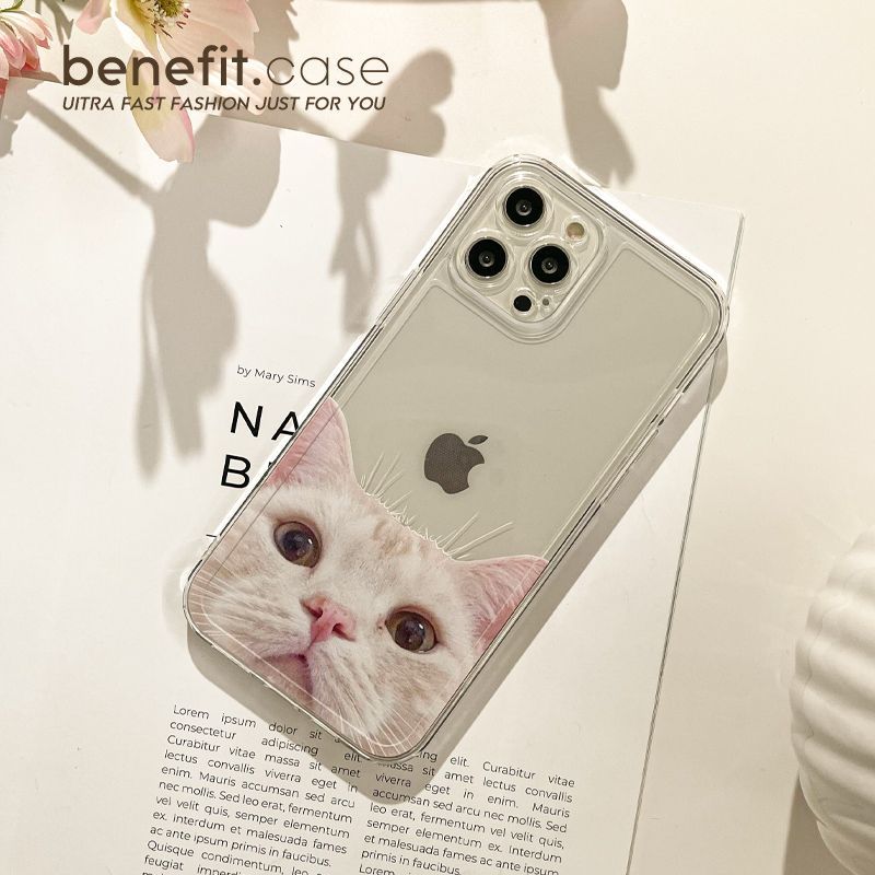 Case Transparent Cat Phone