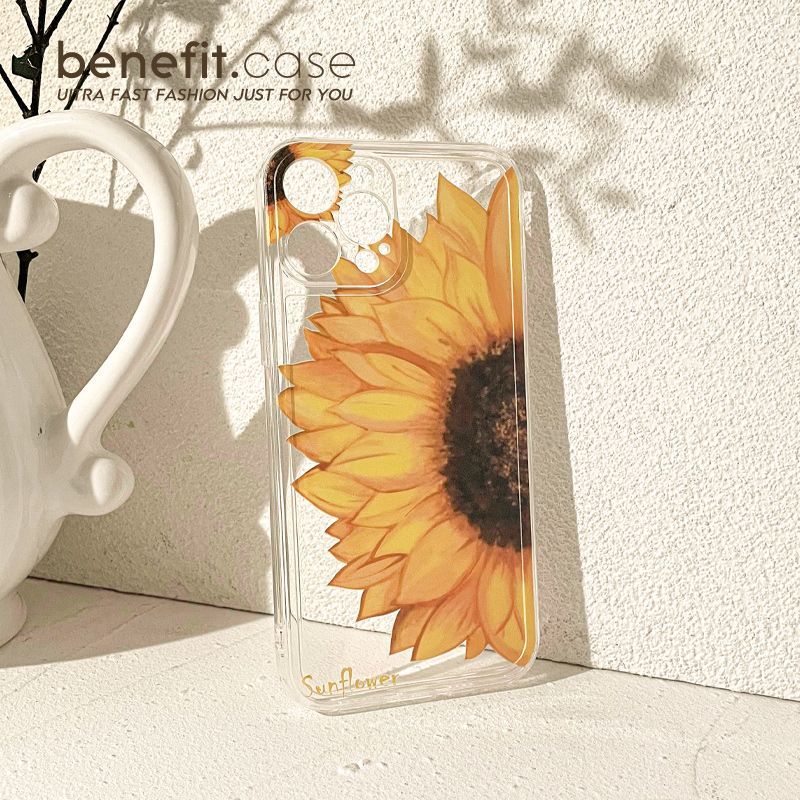 Sunflower Phone Case Transparent