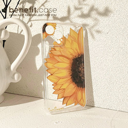 Sunflower Phone Case Transparent