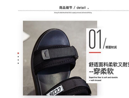 Heel Sandals Wedge Adhesive Strap Platform