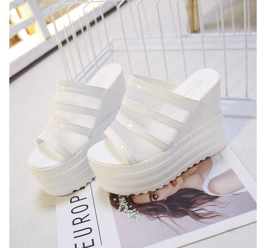 Slide Sandals Wedge Platform