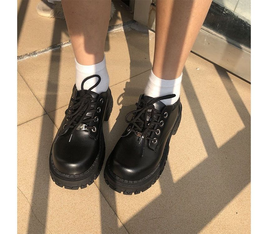 Shoes Platform Lace-Up