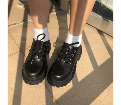 Shoes Platform Lace-Up