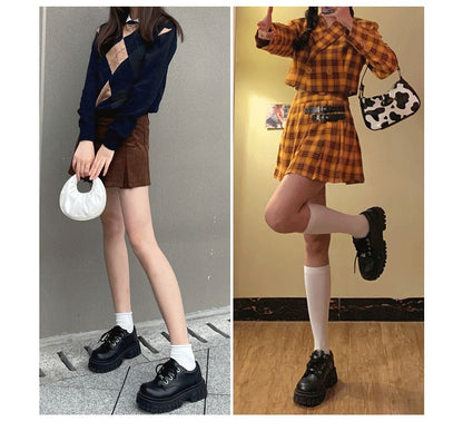 Shoes Platform Lace-Up