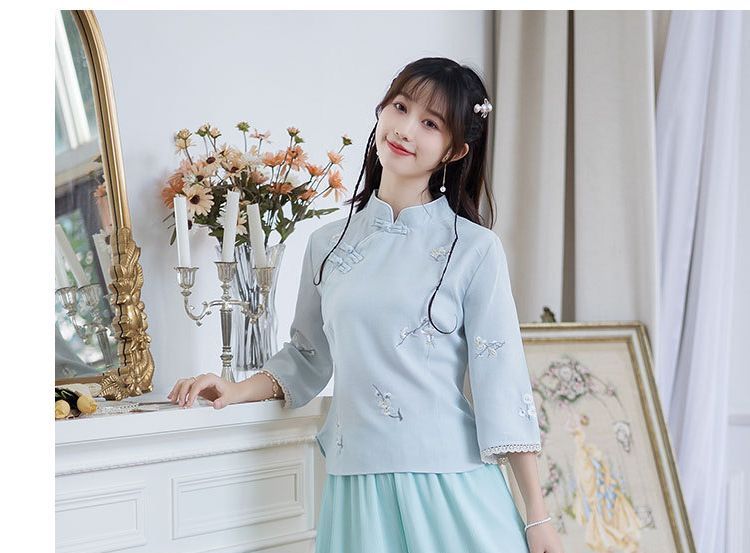 Hanfu Embroidered Top