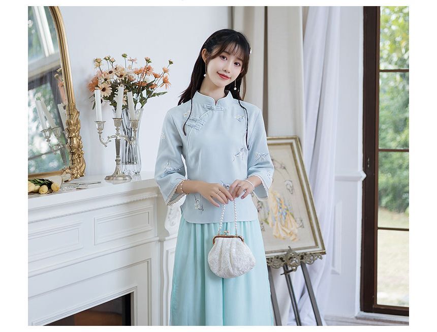 Hanfu Embroidered Top