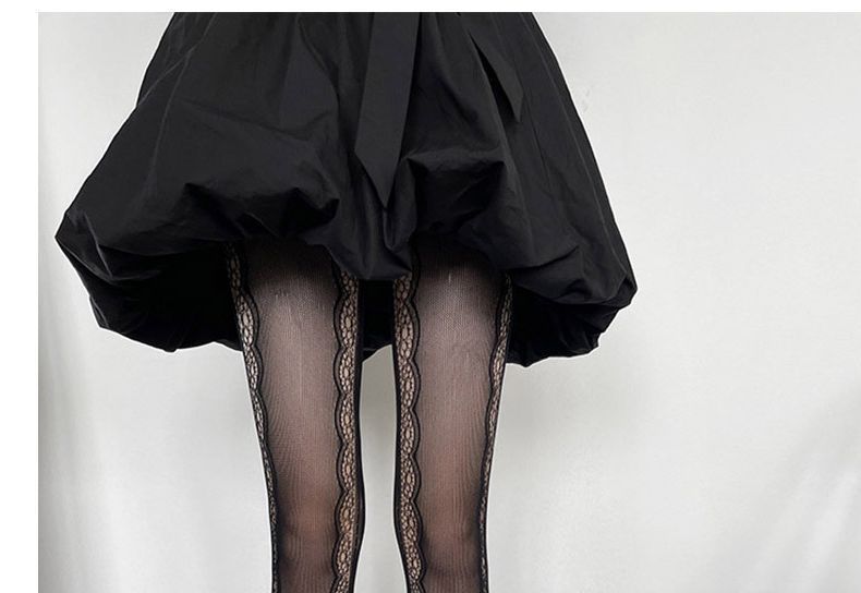 Lace Trim Sheer Tights