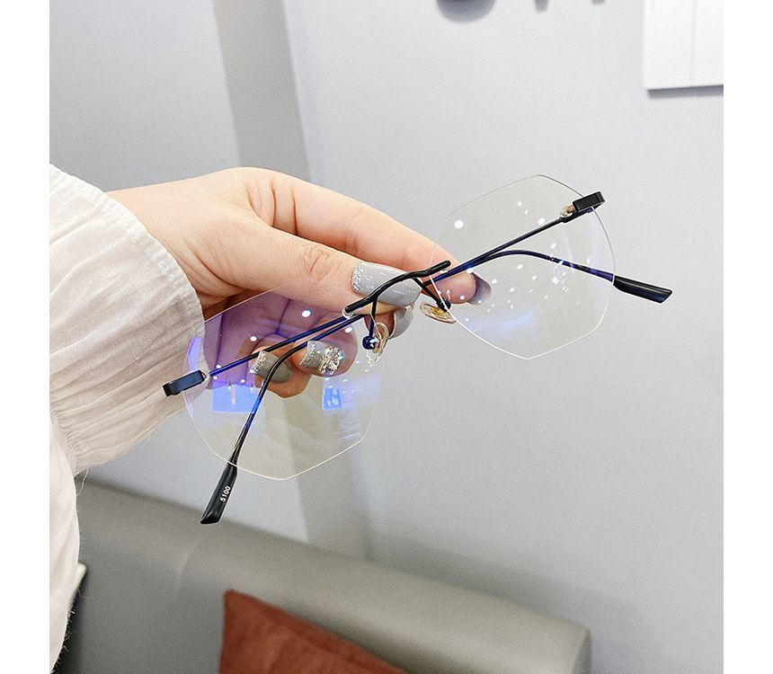 Light Glasses Rimless Filtering Blue