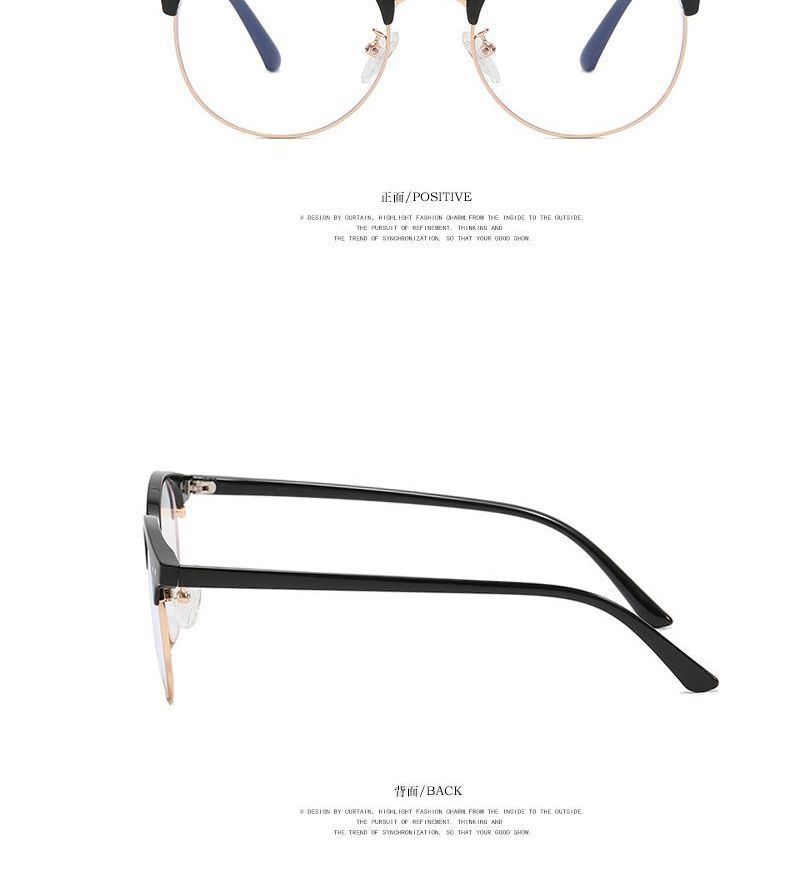 Glasses Blue Round Filtering Light