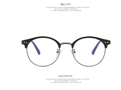 Glasses Blue Round Filtering Light