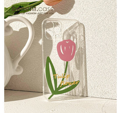 Case Transparent Phone Tulip