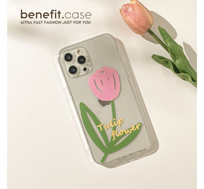 Case Transparent Phone Tulip