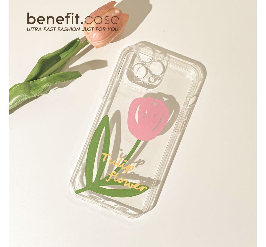 Case Transparent Phone Tulip