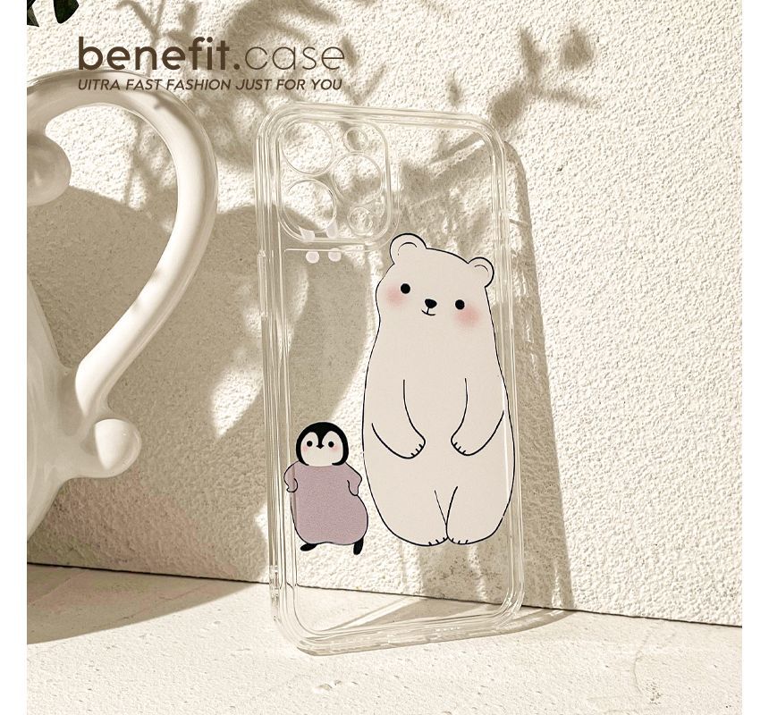 Animal Case Transparent Phone