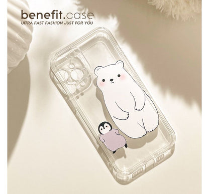 Animal Case Transparent Phone