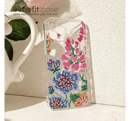 Case Transparent Phone Flower