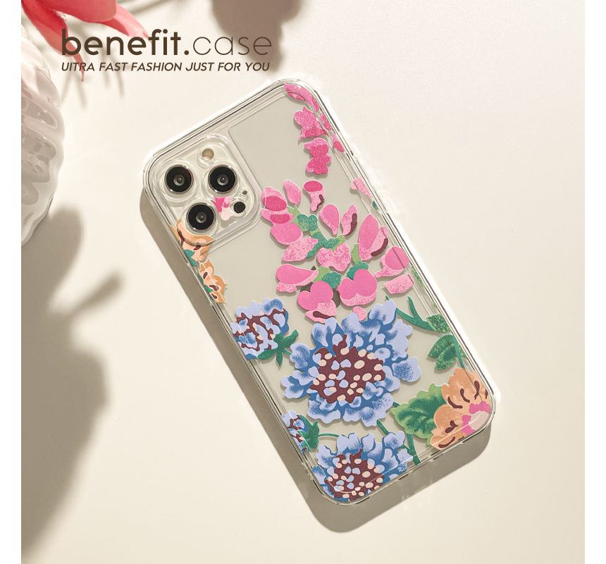 Case Transparent Phone Flower