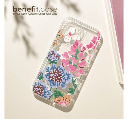 Case Transparent Phone Flower