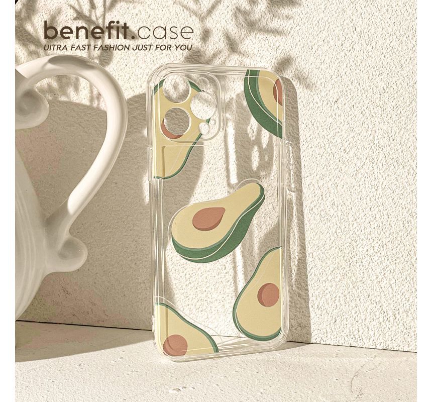 Avocado Phone Case Transparent