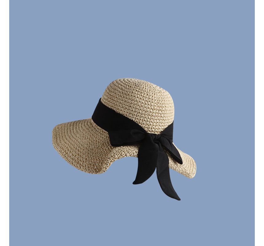Bow Sun Hat Straw