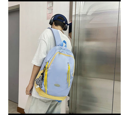 Logo Nylon Backpack Two-Tone