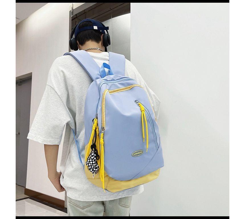 Logo Nylon Backpack Two-Tone