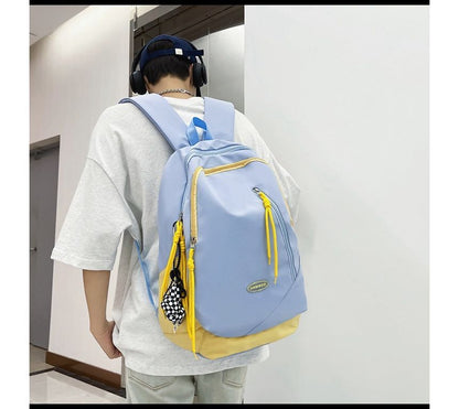 Logo Nylon Backpack Two-Tone