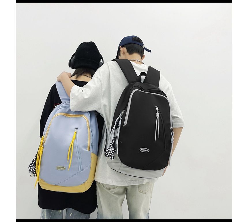 Logo Nylon Backpack Two-Tone