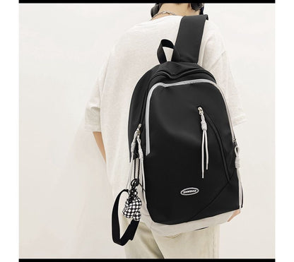 Logo Nylon Backpack Two-Tone