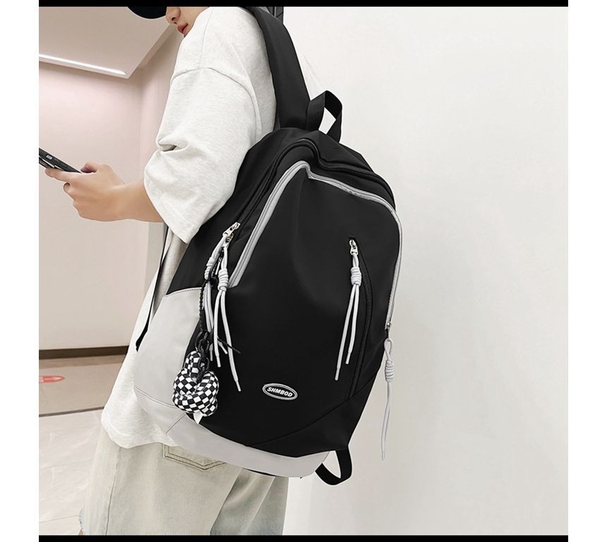 Logo Nylon Backpack Two-Tone